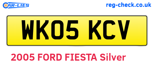 WK05KCV are the vehicle registration plates.
