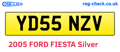 YD55NZV are the vehicle registration plates.
