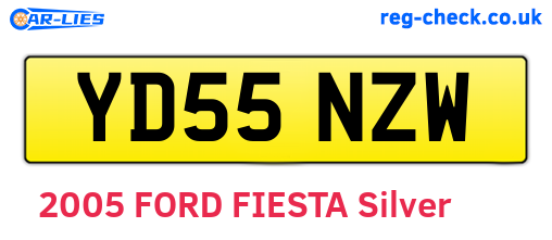 YD55NZW are the vehicle registration plates.