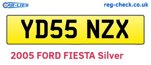 YD55NZX are the vehicle registration plates.