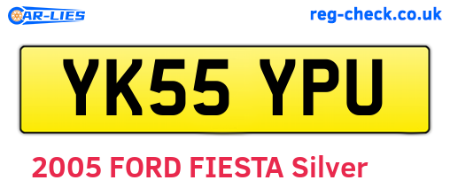 YK55YPU are the vehicle registration plates.
