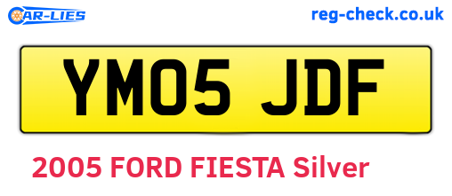 YM05JDF are the vehicle registration plates.