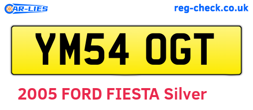YM54OGT are the vehicle registration plates.