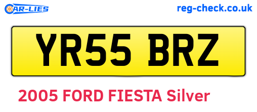 YR55BRZ are the vehicle registration plates.