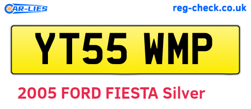 YT55WMP are the vehicle registration plates.