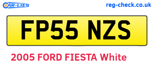 FP55NZS are the vehicle registration plates.