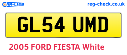 GL54UMD are the vehicle registration plates.