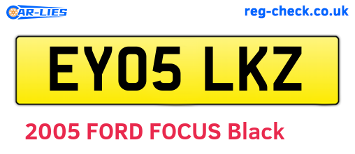 EY05LKZ are the vehicle registration plates.