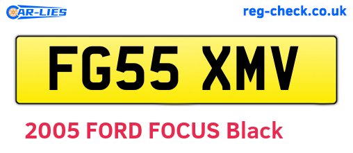 FG55XMV are the vehicle registration plates.
