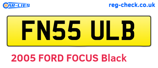 FN55ULB are the vehicle registration plates.