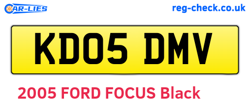 KD05DMV are the vehicle registration plates.
