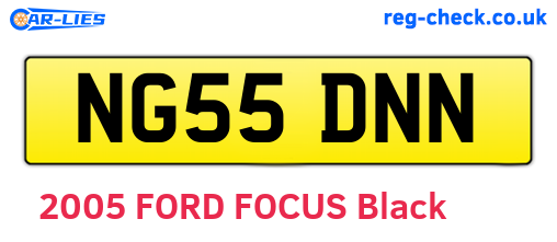 NG55DNN are the vehicle registration plates.