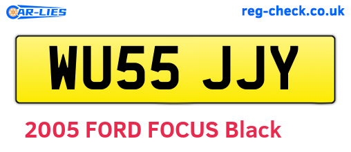 WU55JJY are the vehicle registration plates.