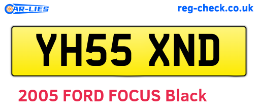 YH55XND are the vehicle registration plates.