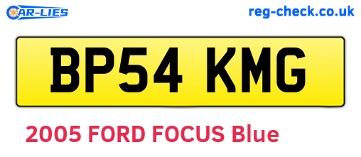 BP54KMG are the vehicle registration plates.