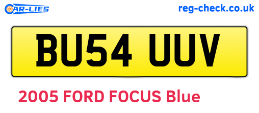 BU54UUV are the vehicle registration plates.