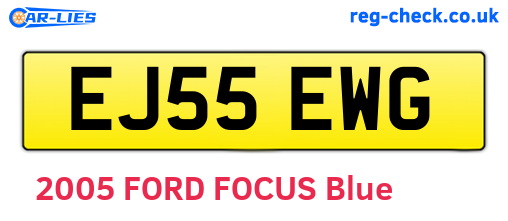 EJ55EWG are the vehicle registration plates.