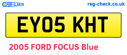 EY05KHT are the vehicle registration plates.