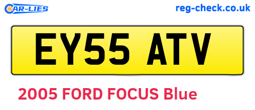 EY55ATV are the vehicle registration plates.