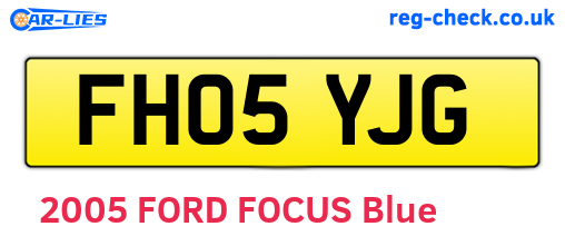 FH05YJG are the vehicle registration plates.