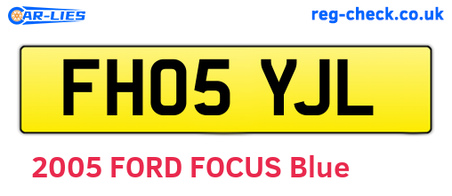 FH05YJL are the vehicle registration plates.