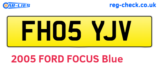 FH05YJV are the vehicle registration plates.