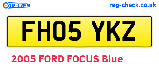 FH05YKZ are the vehicle registration plates.