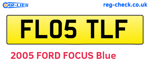 FL05TLF are the vehicle registration plates.