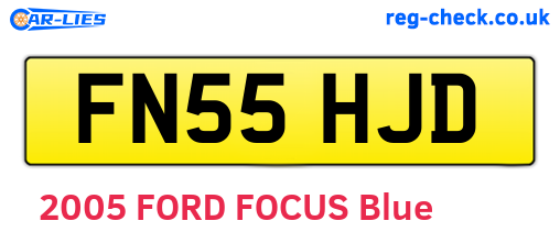FN55HJD are the vehicle registration plates.