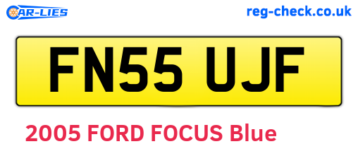 FN55UJF are the vehicle registration plates.