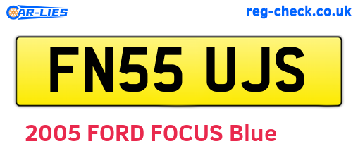 FN55UJS are the vehicle registration plates.