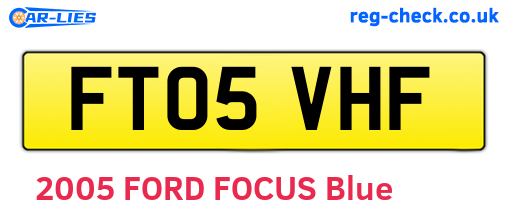 FT05VHF are the vehicle registration plates.