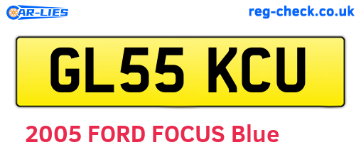 GL55KCU are the vehicle registration plates.