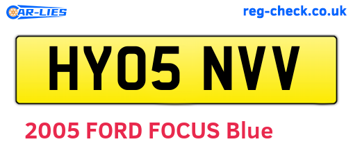 HY05NVV are the vehicle registration plates.