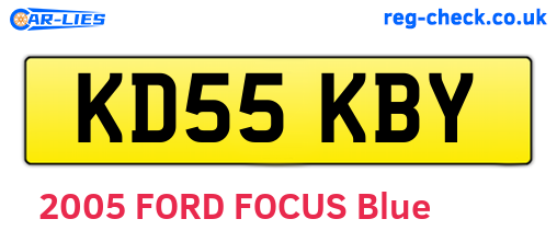 KD55KBY are the vehicle registration plates.