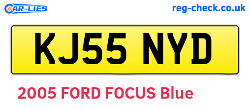 KJ55NYD are the vehicle registration plates.