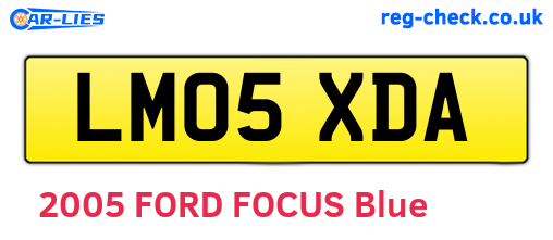 LM05XDA are the vehicle registration plates.