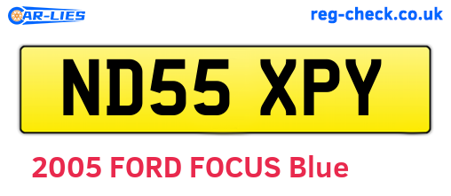 ND55XPY are the vehicle registration plates.