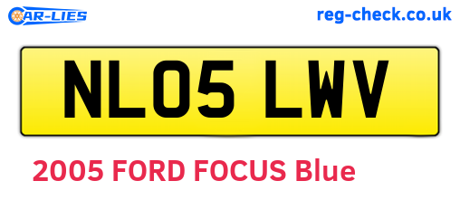 NL05LWV are the vehicle registration plates.