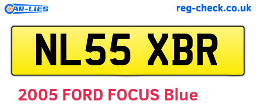 NL55XBR are the vehicle registration plates.