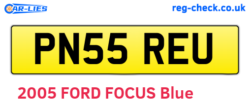PN55REU are the vehicle registration plates.