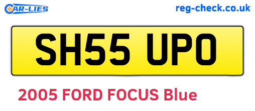 SH55UPO are the vehicle registration plates.