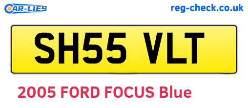 SH55VLT are the vehicle registration plates.