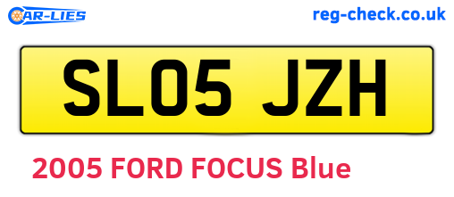 SL05JZH are the vehicle registration plates.