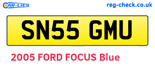 SN55GMU are the vehicle registration plates.