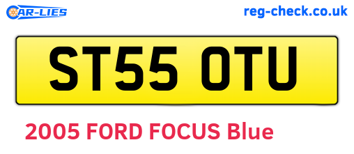 ST55OTU are the vehicle registration plates.