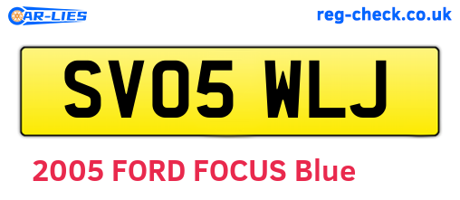 SV05WLJ are the vehicle registration plates.