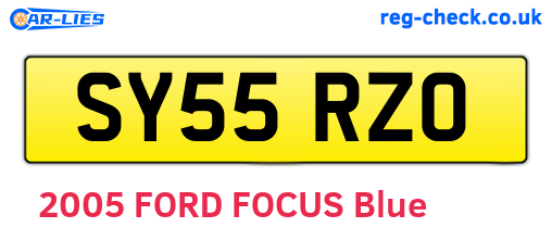 SY55RZO are the vehicle registration plates.