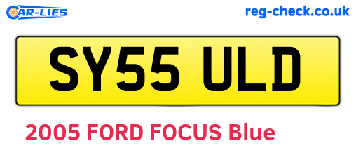 SY55ULD are the vehicle registration plates.