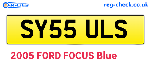 SY55ULS are the vehicle registration plates.